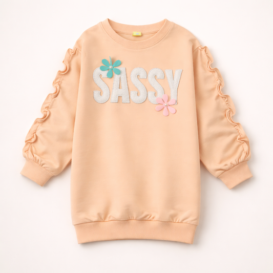 Girls Full Sleeve Sweat Shirt - kids clothing by New Outfit Pakistan - image 3