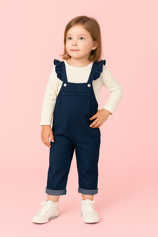 Girls Denim Romper (NO-01)