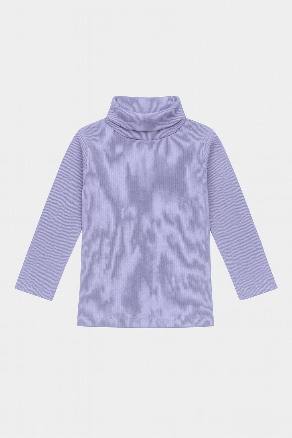 Girl High-Neck Sweater (Purple )