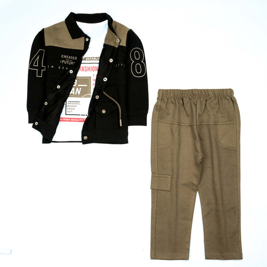 Boys Printed Full Sleeve Suit (NOF-1956)