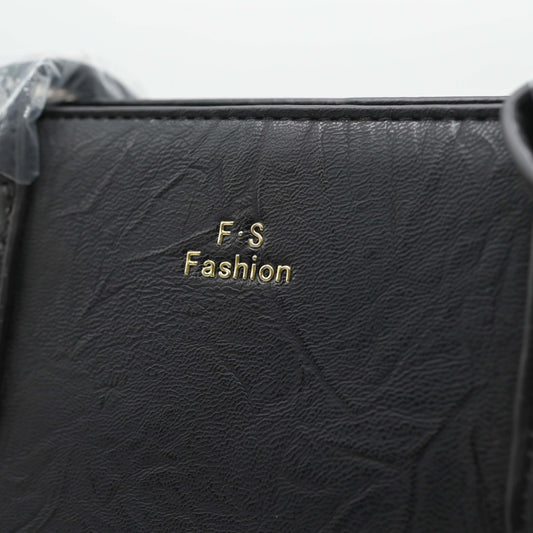 Classic Black Textured Handbag for Women - kids clothing by New Outfit Pakistan - image 3