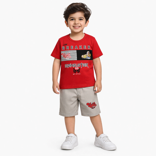 Boys Half Sleeve Suit - kids clothing by New Outfit Pakistan