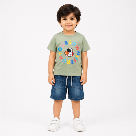 Boys Half Sleeve Suit - kids clothing by New Outfit Pakistan
