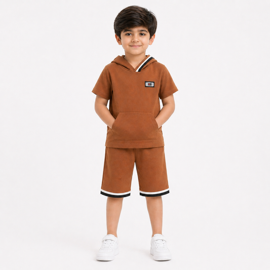 Boys Premium Hooded Co-Ord Set - kids clothing by New Outfit Pakistan
