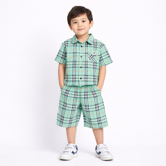 Boys Half Sleeve Suit - kids clothing by New Outfit Pakistan