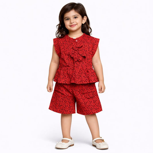 Little Lady Red Charm Co-Ord Set - kids clothing by New Outfit Pakistan