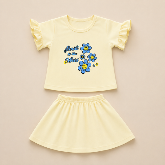 Girls Half Sleeve Jersey Suit EG-136 - kids clothing by New Outfit Pakistan - image 3