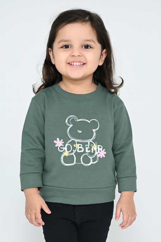 Girls Full Sleeve Sweatshirt JB-0002 - kids clothing by New Outfit Pakistan