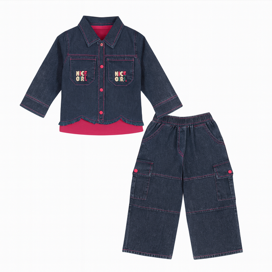 Girls’ 3-Piece Denim Suit (5149)
