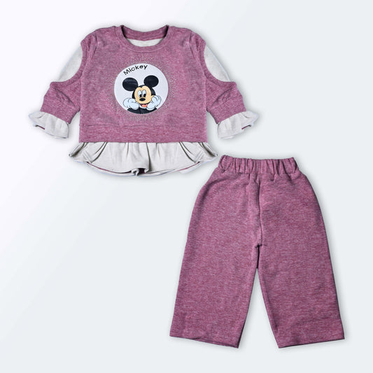 Girls Full Sleeve Suit 2-Pcs Set - kids clothing by New Outfit Pakistan