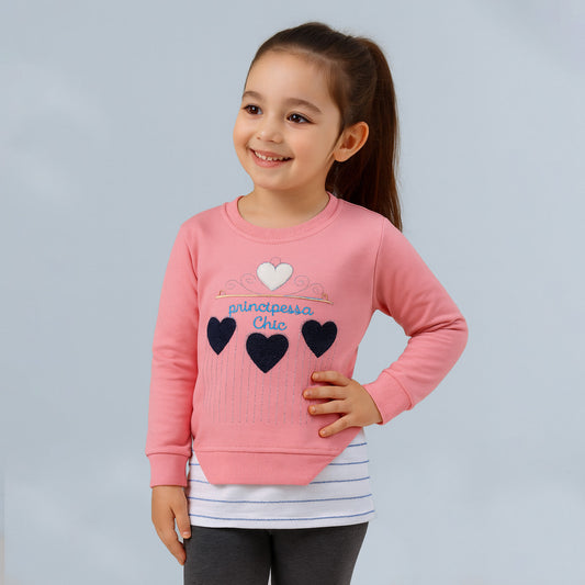 Girls Full Sleeve Sweatshirt - kids clothing by New Outfit Pakistan