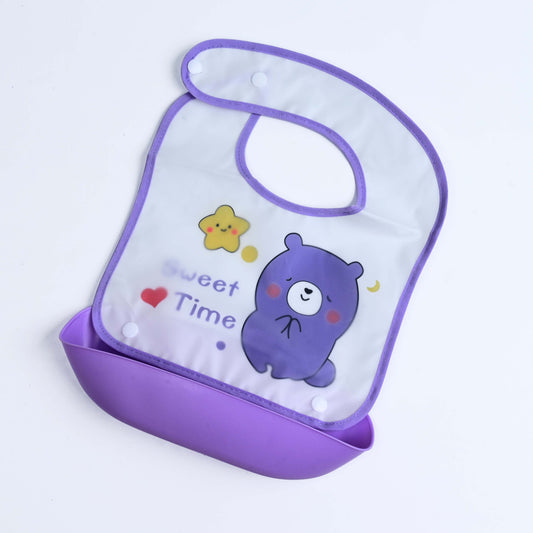 Sweet Time Easy-Clean Pocket Baby Bib - kids clothing by New Outfit Pakistan