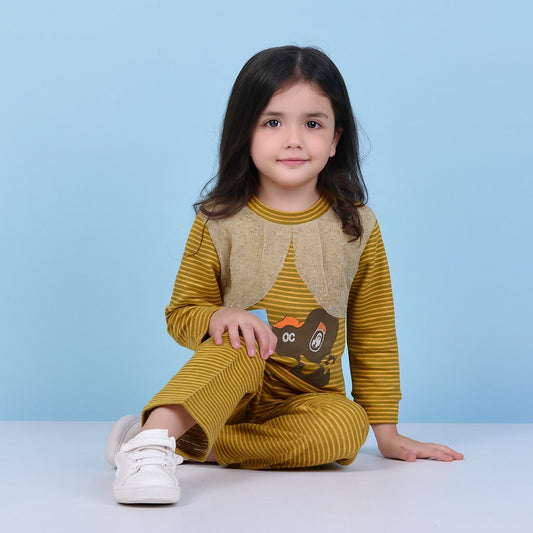 Girls Full Sleeve Suit - kids clothing by New Outfit Pakistan