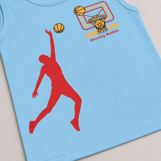 Kids Basketball Sports Co-Ord Set EB-282 - kids clothing by New Outfit Pakistan - image 3