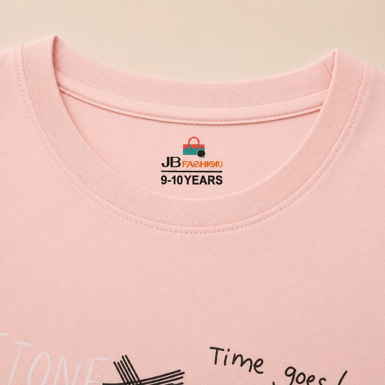 Cute Bear Graphic Printed Pink T-Shirt for Boys (EB-291)