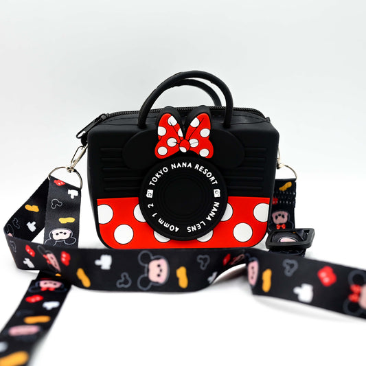 Cute Camera-Shaped Silicone Sling Bag for Kids & Girls (JB-04)