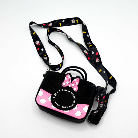 Cute Camera-Shaped Silicone Sling Bag for Kids & Girls - kids clothing by New Outfit Pakistan - image 3