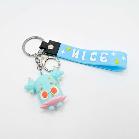 Cute Cartoon Keychain with Rubber Strap (JB-03)