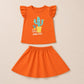 Baby Girls Flutter Sleeve Top & Skirt Set - kids clothing by New Outfit Pakistan - image 4