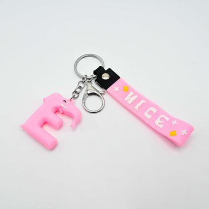 Cute Elephant Keychain with Rubber Strap (JB-04)