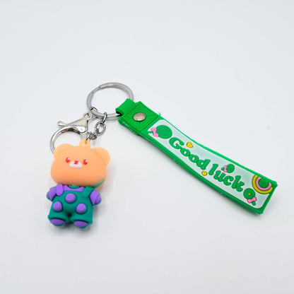 Cute Cartoon Keychain with Rubber Strap (JB-03)