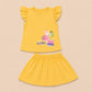 Baby Girls Flutter Sleeve Top & Skirt Set – Cherry Print - kids clothing by New Outfit Pakistan - image 3