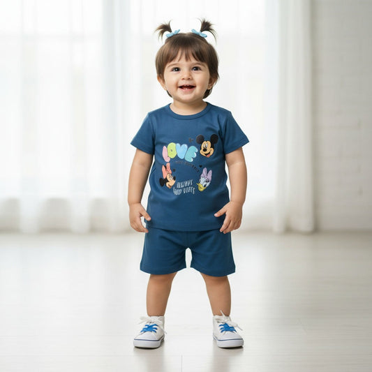 Baby Girls T-Shirt & Shorts Set – Fun Friends
