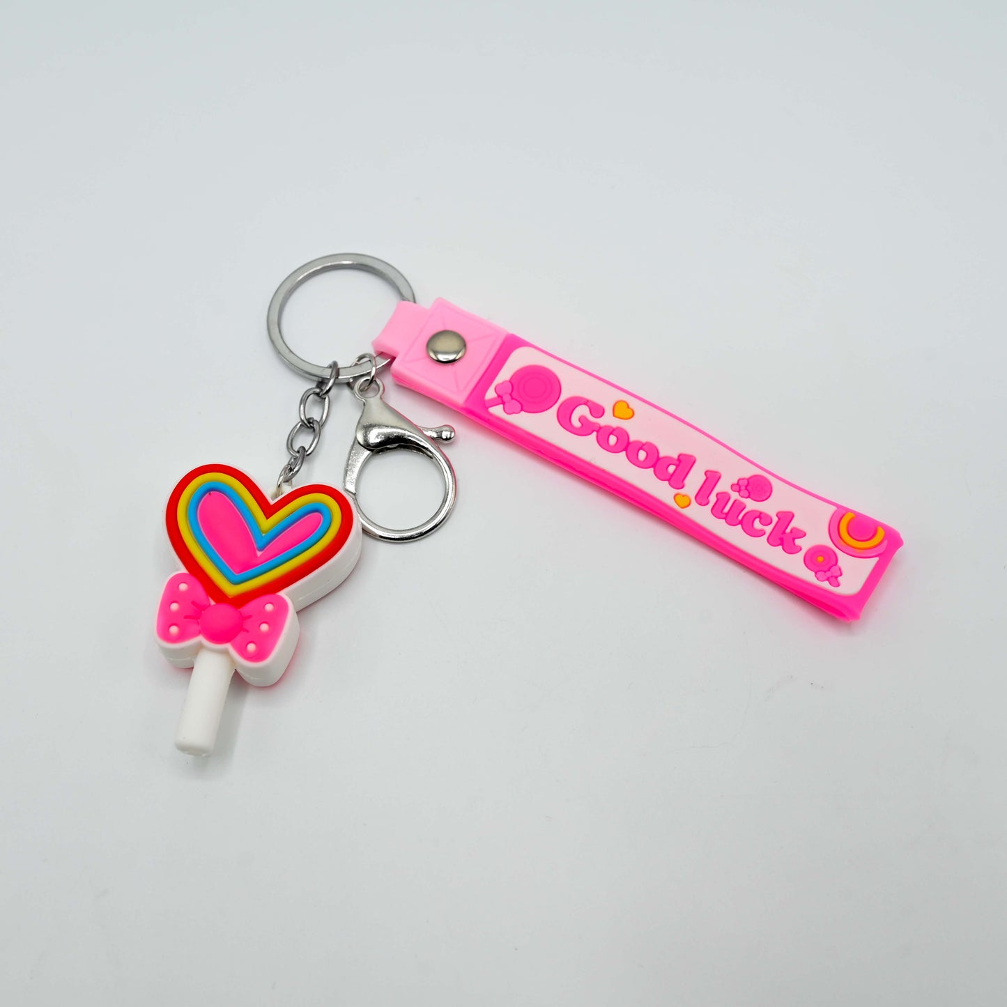 Cute Cartoon Keychain with Rubber Strap (JB-01)