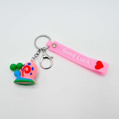 Cute Cartoon Keychain with Rubber Strap (JB-01)