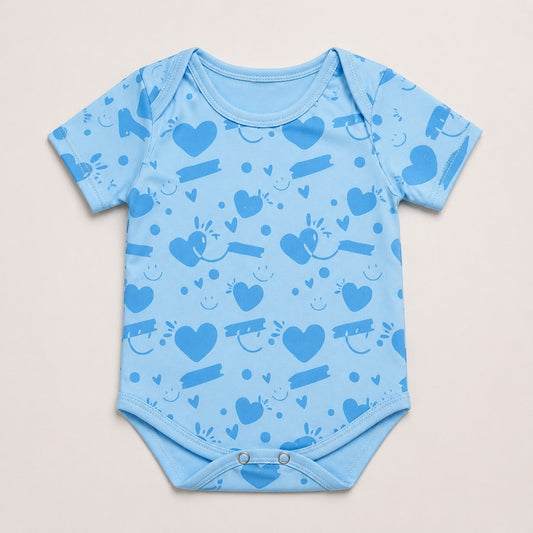 Baby Girl Printed Romper – Hearts & Smiles - kids clothing by New Outfit Pakistan - image 3
