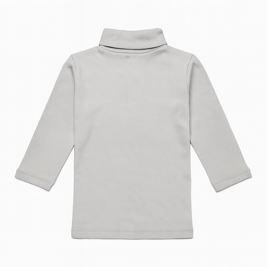 Boy High-Neck Sweater (Gray )