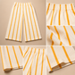 Girls Cream Striped Palazzo Pants – Soft Summer Wide Leg Trouser - kids clothing by New Outfit Pakistan - image 2