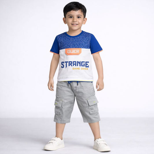 Boys Half Sleeve Suit - kids clothing by New Outfit Pakistan