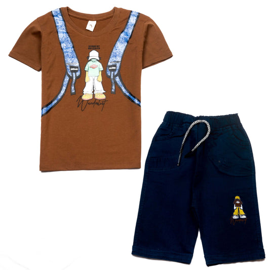 Boys Half Sleeves 2 Piece Suit - kids clothing by New Outfit Pakistan - image 3