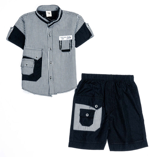 Boys Half Sleeves 2 Piece Suit | Stylish & Comfortable Summer Wear - kids clothing by New Outfit Pakistan