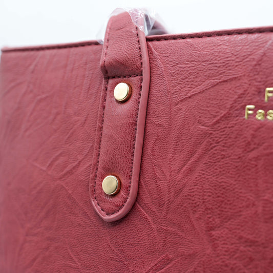 Elegant Textured Red Handbag for Women - kids clothing by New Outfit Pakistan - image 3