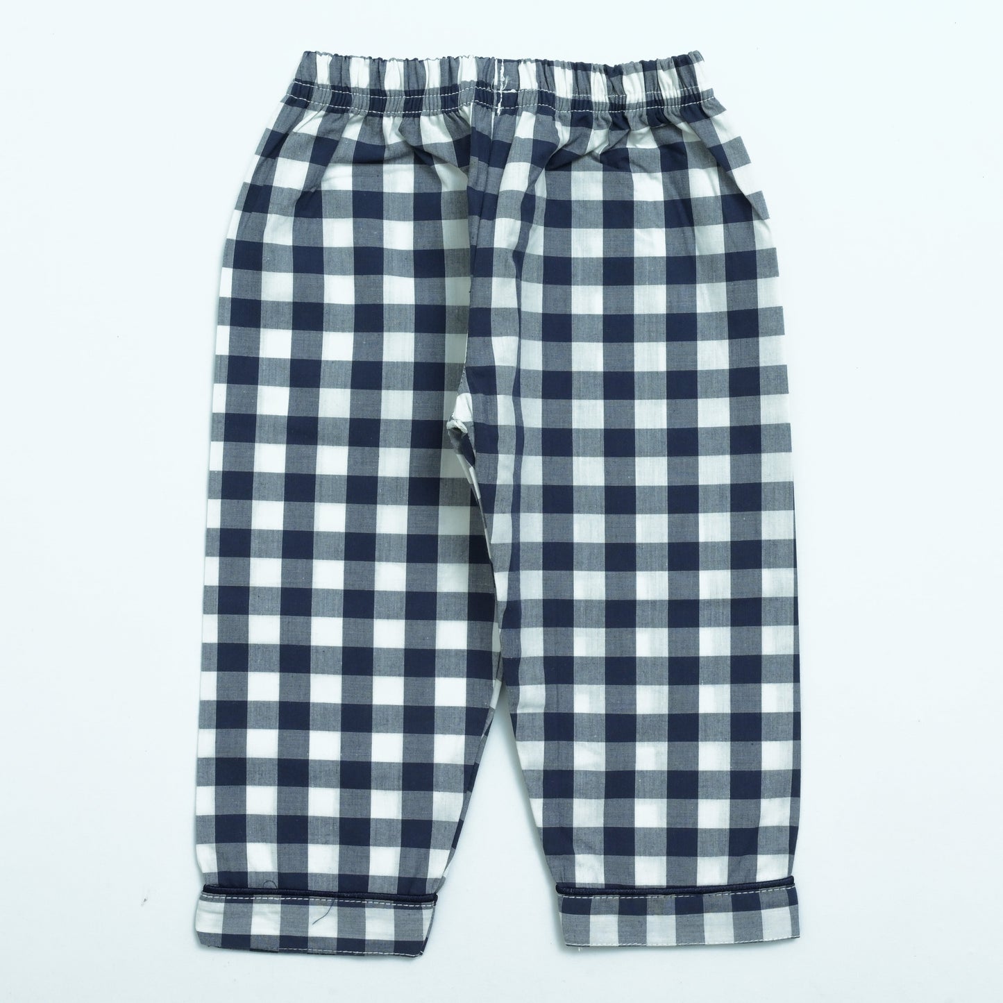 Classic Navy Checkered Boys Night Suit