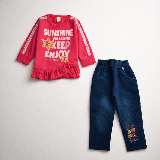 Girl Full Sleeve Suit (JB 5064)