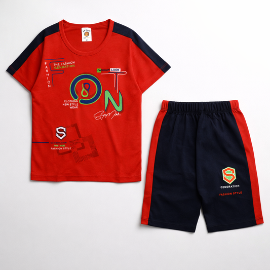 Boys Half Sleeve Suit - kids clothing by New Outfit Pakistan - image 3