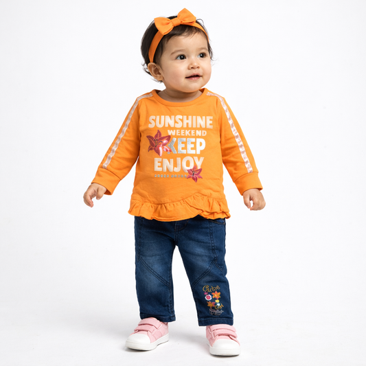 Infant Girl Full Sleeve Suit - kids clothing by New Outfit Pakistan - image 3