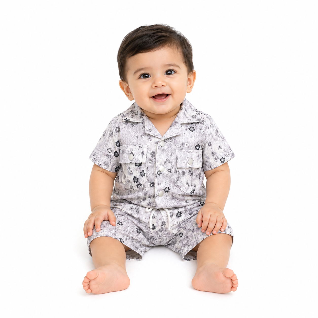 Infant Boys Half Sleeve Suit (0104)