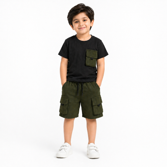 Boys Utility Cargo Co-Ord Set - kids clothing by New Outfit Pakistan - image 3