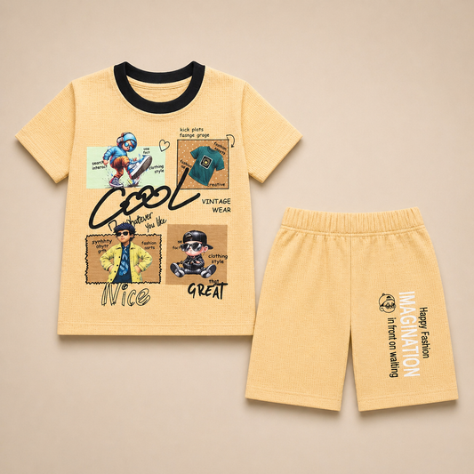 Boys Half Sleeve Suit - kids clothing by New Outfit Pakistan - image 3