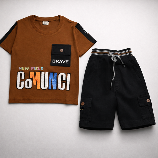 Boys Half Sleeve Suit - kids clothing by New Outfit Pakistan
