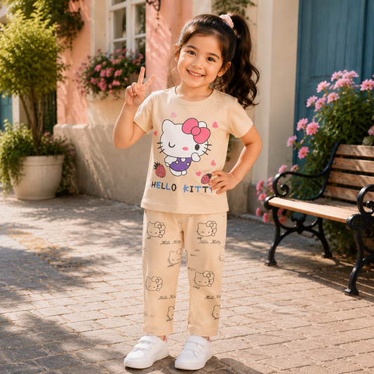 Girls Half Sleeve Suit (5120)