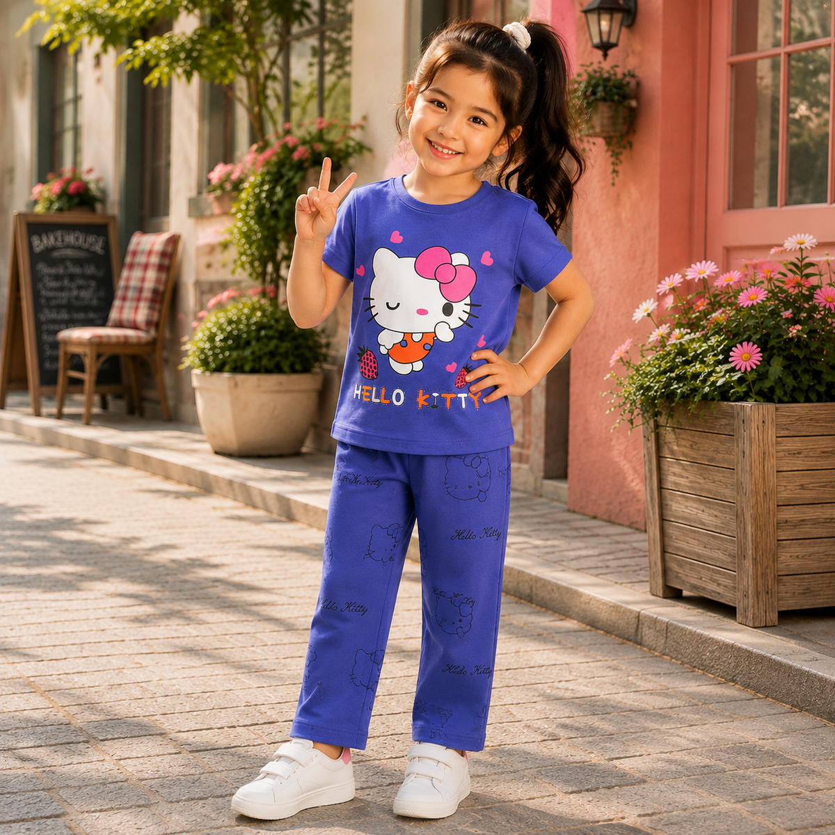 Girls Half Sleeve Suit (5120)