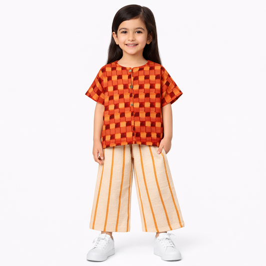 Girls Half Sleeve Suit - kids clothing by New Outfit Pakistan