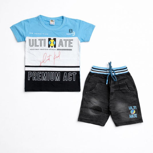 Boys Half Sleeve Suit - kids clothing by New Outfit Pakistan