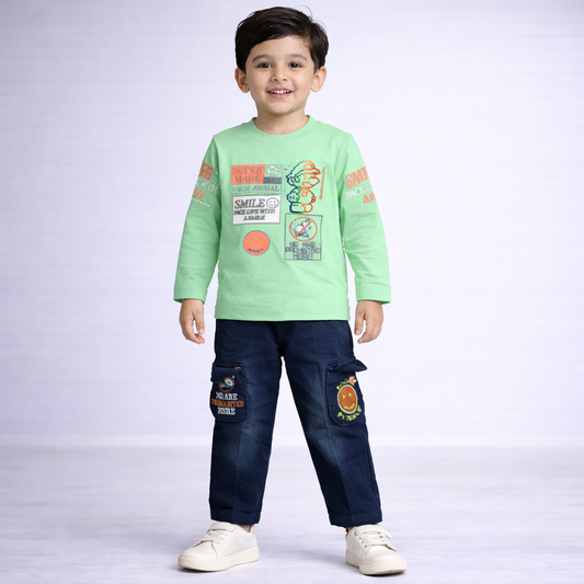 Boys Full Sleeve Suit (1868)