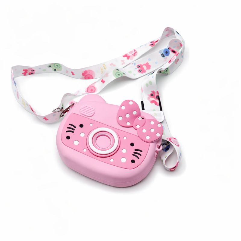Cute Camera-Style Silicone Sling Bag for Kids & Girls (JB-06)
